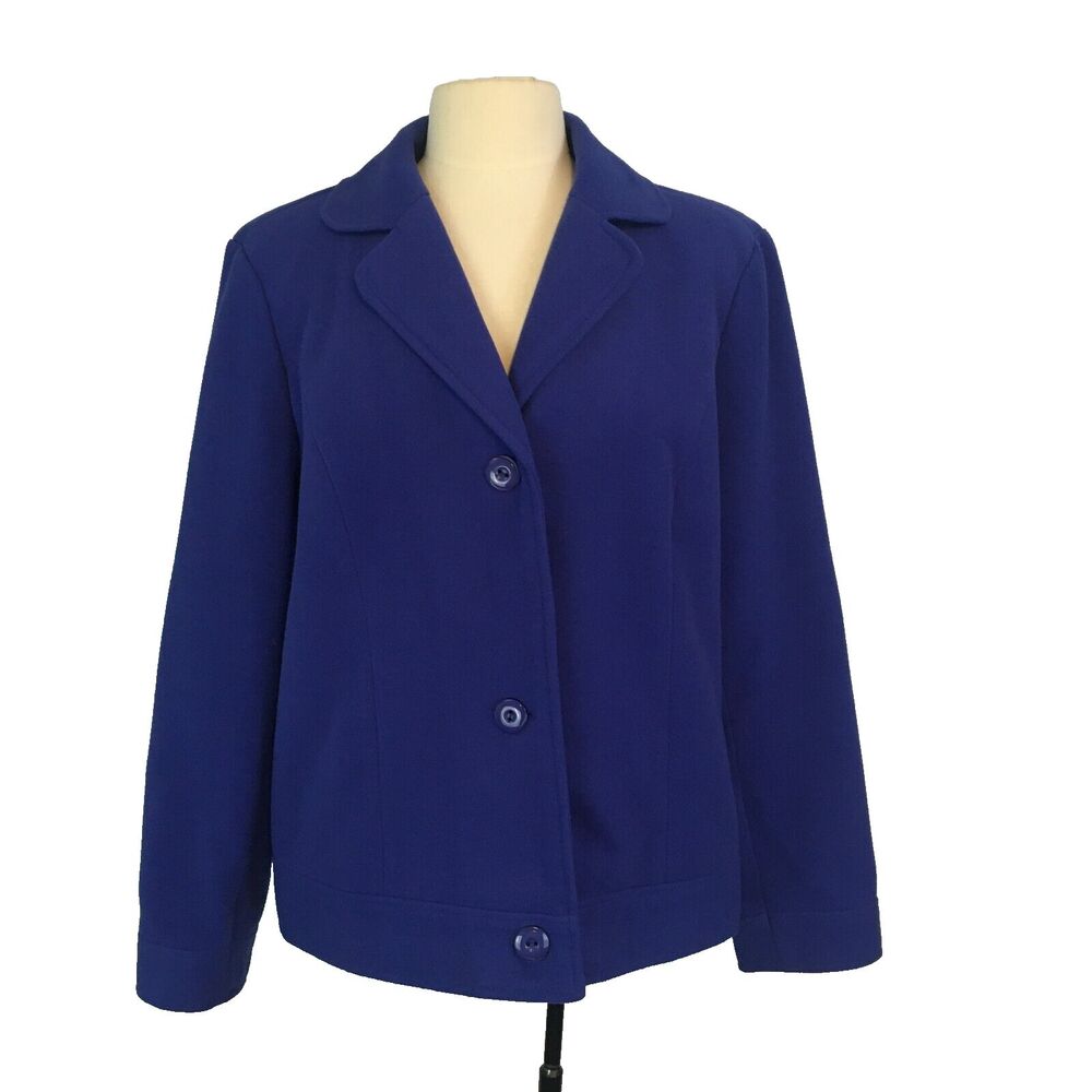 Spring + Mercer‎ Womens Purple 3 Button Blazer Jacket Coat, size 14